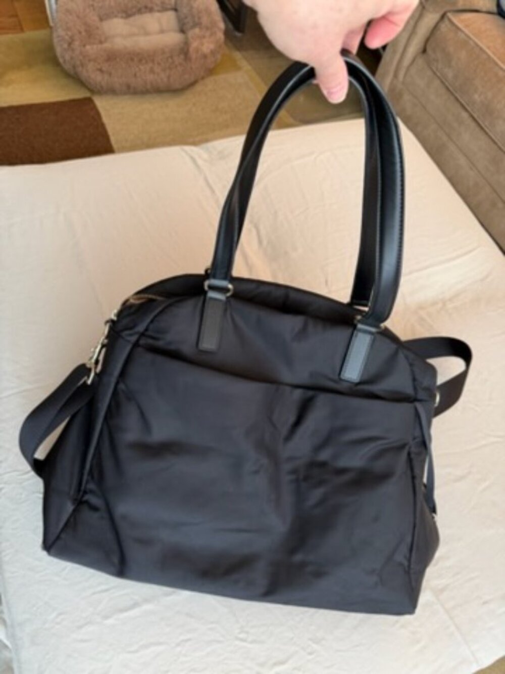 Lo & Sons Laptop Tote Black Travel Work Bag Carry On Personal Item